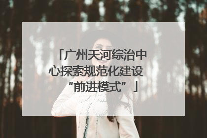 广州天河综治中心探索规范化建设“前进模式”