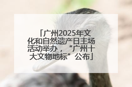 广州2025年文化和自然遗产日主场活动举办，“广州十大文物地标”公布