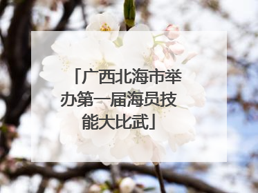 广西北海市举办第一届海员技能大比武
