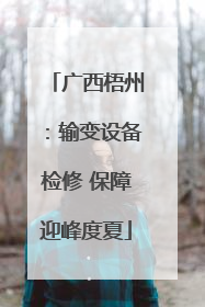 广西梧州：输变设备检修 保障迎峰度夏
