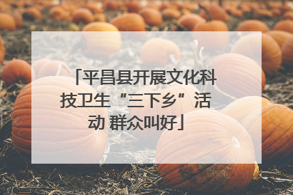 平昌县开展文化科技卫生“三下乡”活动 群众叫好