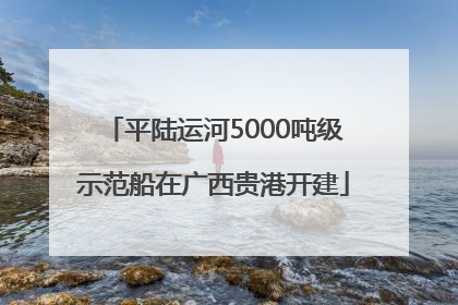 平陆运河5000吨级示范船在广西贵港开建