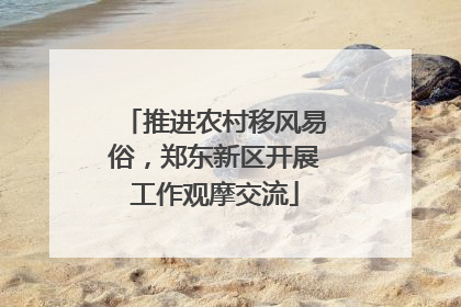 推进农村移风易俗，郑东新区开展工作观摩交流