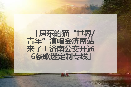 房东的猫“世界/青年”演唱会济南站来了！济南公交开通6条歌迷定制专线