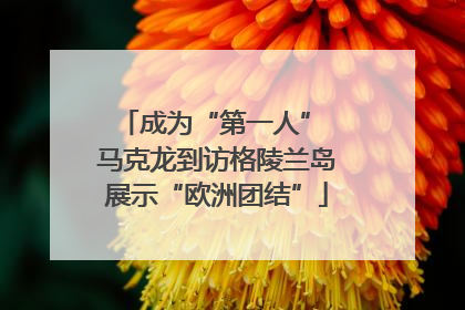 成为“第一人” 马克龙到访格陵兰岛展示“欧洲团结”