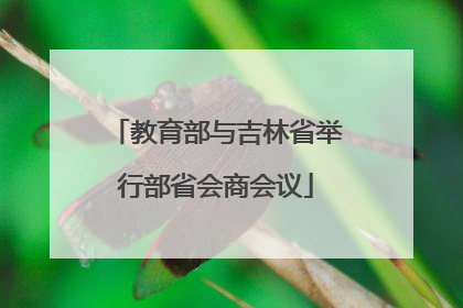 教育部与吉林省举行部省会商会议
