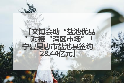 文博会助“盐池优品”对接“湾区市场”！宁夏吴忠市盐池县签约28.44亿元