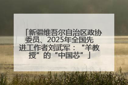 新疆维吾尔自治区政协委员、2025年全国先进工作者刘武军：“羊教授”的“中国芯”