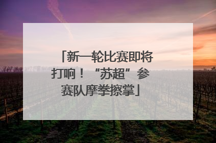 新一轮比赛即将打响！“苏超”参赛队摩拳擦掌