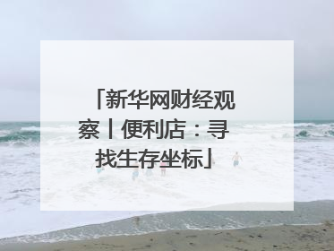 新华网财经观察丨便利店：寻找生存坐标