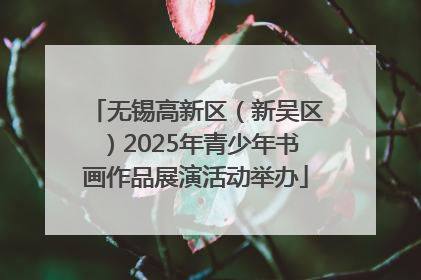 无锡高新区（新吴区）2025年青少年书画作品展演活动举办