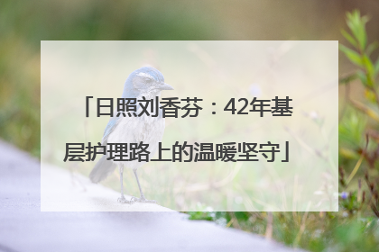 日照刘香芬：42年基层护理路上的温暖坚守