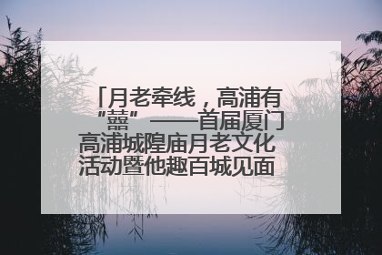 月老牵线，高浦有“囍”——首届厦门高浦城隍庙月老文化活动暨他趣百城见面会隆重举办
