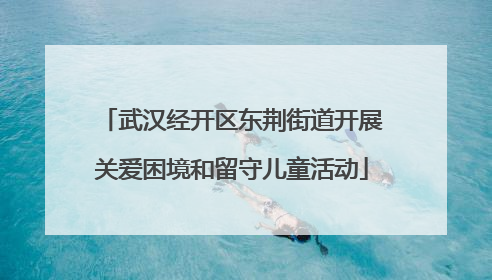 武汉经开区东荆街道开展关爱困境和留守儿童活动