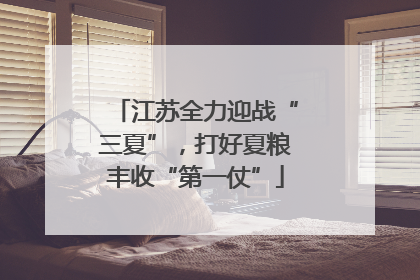 江苏全力迎战“三夏”，打好夏粮丰收“第一仗”