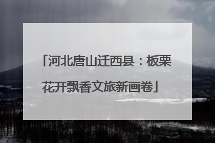 河北唐山迁西县：板栗花开飘香文旅新画卷