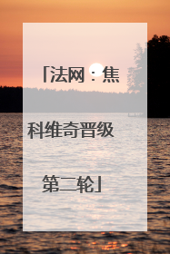 法网：焦科维奇晋级第二轮