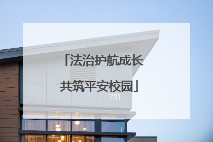 法治护航成长 共筑平安校园