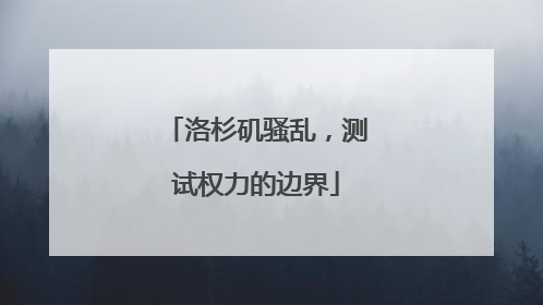 洛杉矶骚乱，测试权力的边界