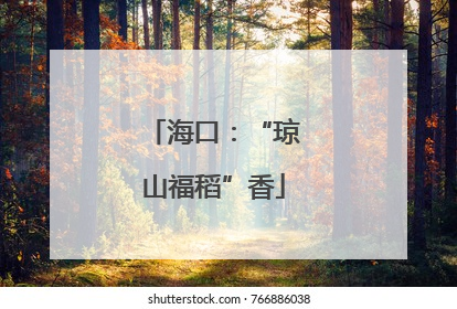 海口：“琼山福稻”香