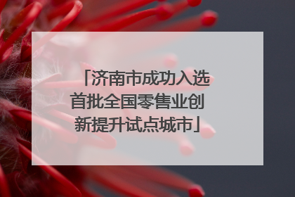 济南市成功入选首批全国零售业创新提升试点城市