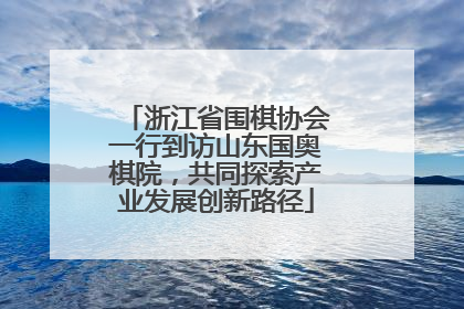 浙江省围棋协会一行到访山东国奥棋院，共同探索产业发展创新路径