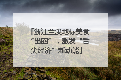 浙江兰溪地标美食“出圈”，激发“舌尖经济”新动能