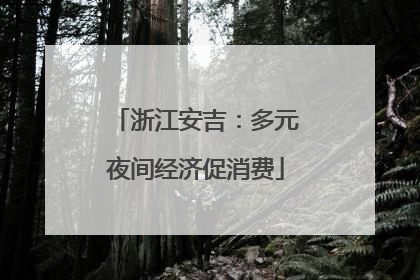 浙江安吉：多元夜间经济促消费