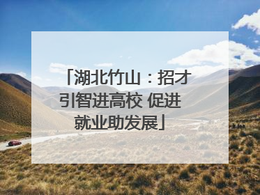 湖北竹山：招才引智进高校 促进就业助发展