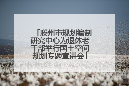 滕州市规划编制研究中心为退休老干部举行国土空间规划专题宣讲会