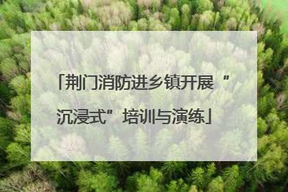荆门消防进乡镇开展“沉浸式”培训与演练