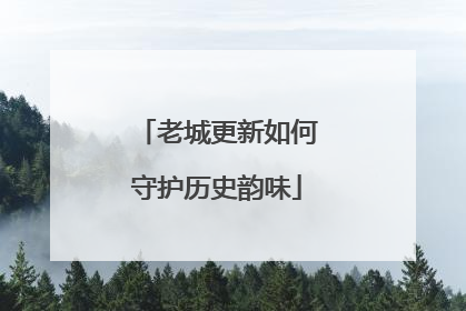 老城更新如何守护历史韵味