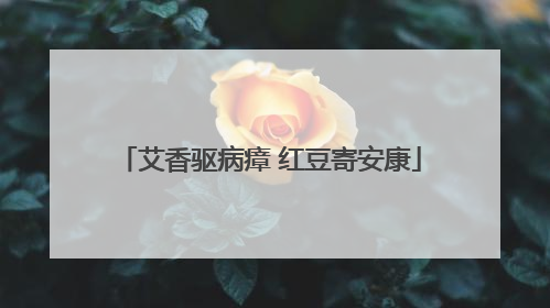 艾香驱病瘴 红豆寄安康