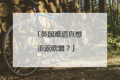 英国难道真想重返欧盟？
