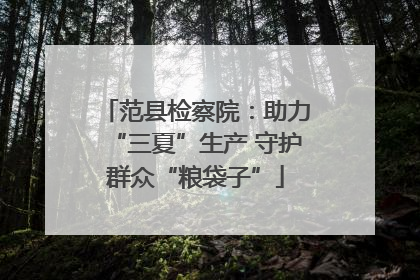范县检察院：助力“三夏”生产 守护群众“粮袋子”