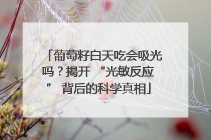 葡萄籽白天吃会吸光吗？揭开 “光敏反应” 背后的科学真相
