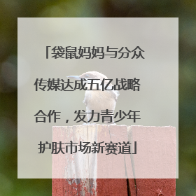 袋鼠妈妈与分众传媒达成五亿战略合作，发力青少年护肤市场新赛道