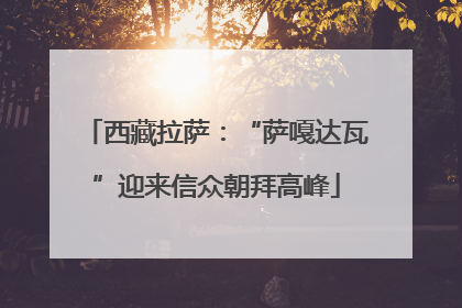 西藏拉萨：“萨嘎达瓦”迎来信众朝拜高峰