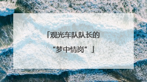 观光车队队长的“梦中情岗”