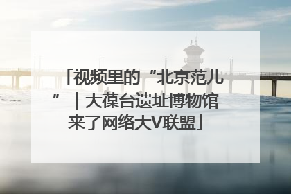 视频里的“北京范儿”｜大葆台遗址博物馆来了网络大V联盟