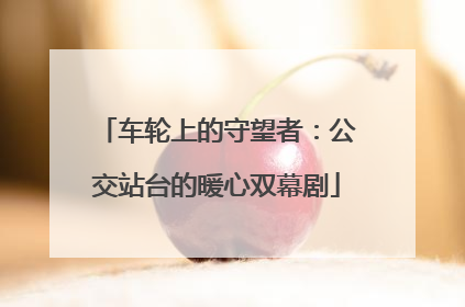 车轮上的守望者：公交站台的暖心双幕剧