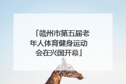 赣州市第五届老年人体育健身运动会在兴国开幕