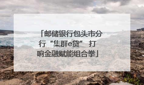 邮储银行包头市分行“集群e贷” 打响金融赋能组合拳