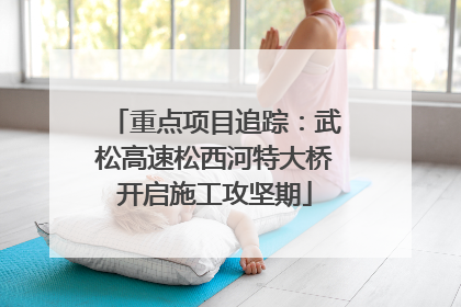 重点项目追踪：武松高速松西河特大桥开启施工攻坚期