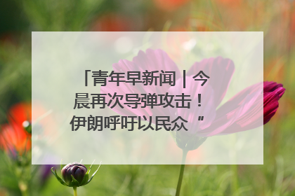 青年早新闻｜今晨再次导弹攻击！伊朗呼吁以民众“勿作人肉盾牌”