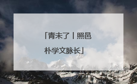 青未了丨照邑朴学文脉长