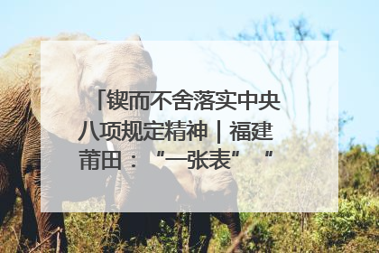 锲而不舍落实中央八项规定精神｜福建莆田：“一张表”“一张图”为基层减轻“数字负担”