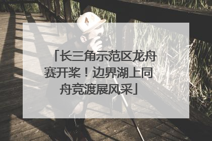 长三角示范区龙舟赛开桨！边界湖上同舟竞渡展风采