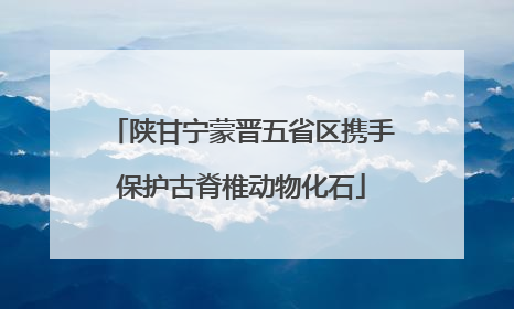 陕甘宁蒙晋五省区携手保护古脊椎动物化石