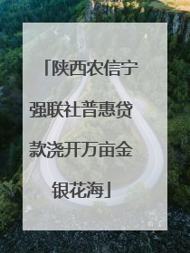 陕西农信宁强联社普惠贷款浇开万亩金银花海